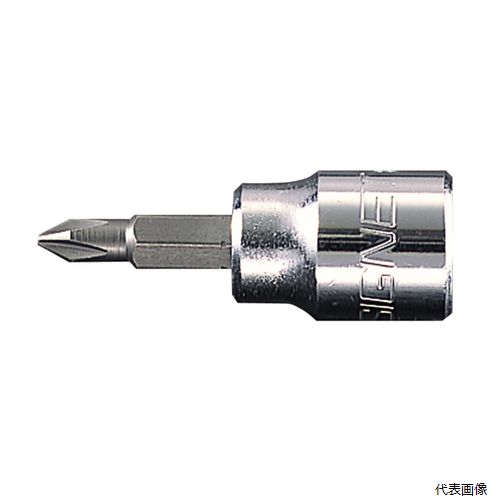 【特長】 ●3/8"SQラチェットハンドル等と併用するプラスビットソケット。 【仕様】 ●差込角(SQ)：3/8 ●サイズ(#)：2 ●全長(L1；mm)：49 ●軸長(L2；mm)：23 ●外径(D；mm)：18 【入数】 ●1個 他のサイズはこちら 在庫のない商品は検索に表示されない場合がございます