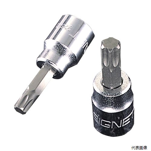 【特長】 ●ヘクスローブネジ用T型ビットソケット。 【仕様】 ●差込角(SQ)：3/8 ●サイズ：T45 ●先端部外径(mm)：7.82 ●対応ねじサイズ(mm)：M8・10 ●全長(L1；mm)：49 ●軸長(L2；mm)：23 ●外径(D；mm)：17.8? ●質量(g)：37 【入数】 ●1個 他のサイズはこちら 在庫のない商品は検索に表示されない場合がございます