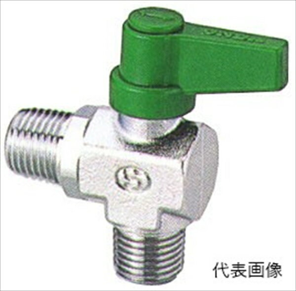 H＆H ボー ルコックL 外ネジ 1/8 180 sk133180 三共コーポレーション