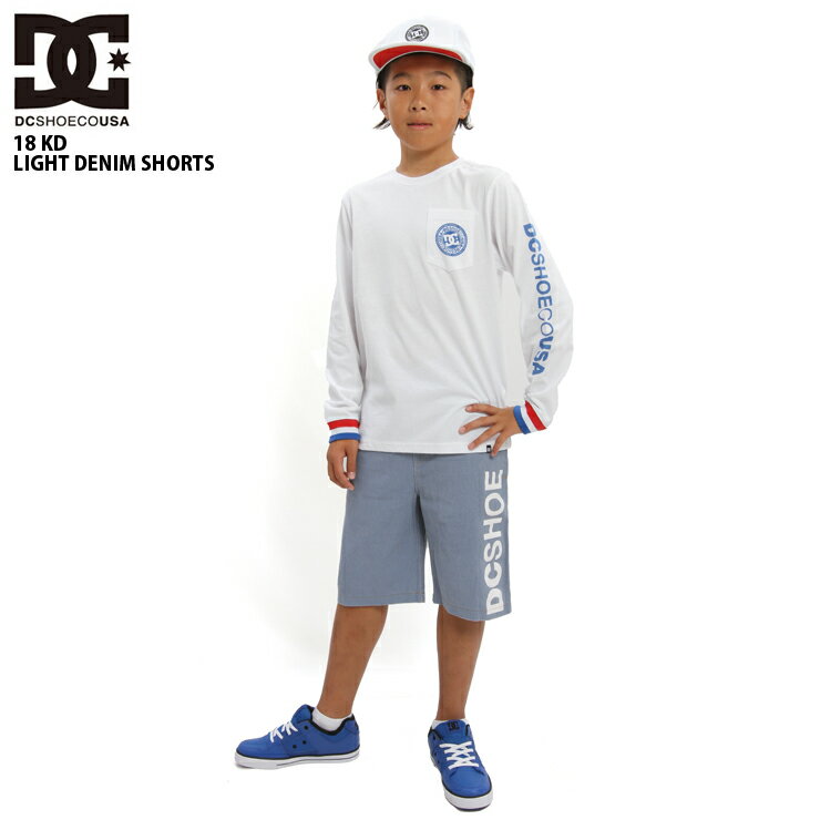 楽天QUESTONS -クエストン-DC SHOE ディーシー キッズ ハーフパンツ 120-150cm 18 KD LIGHT DENIM SHORTS