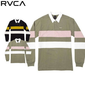 RVCA ルーカ ポロシャツ 長袖 L/S ポロシャツ ボーダー 襟 エリ 春 秋 おしゃれ BA042150 【クエストン】