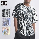 DC SHOE ディーシー メンズ Tシャツ クルーネック TEE カットソー 速乾 メッシュ 22 TIEDYE SS