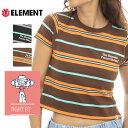 ELEMENT Gg fB[X TVc N[lbN Jbg\[ TEE eB[Vc WMS BIG BORDER CROPPED