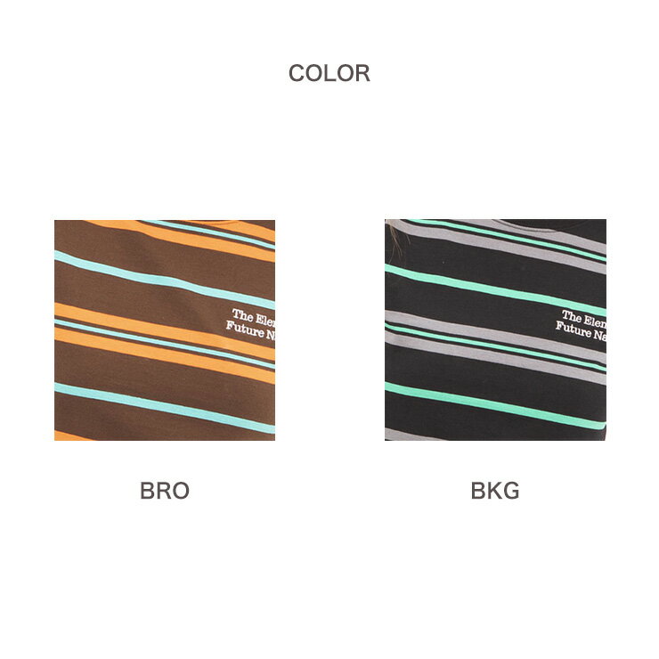 【在庫処分2000円】ELEMENT エレメント レディース Tシャツ クルーネック カットソー TEE ティーシャツ WMS BIG BORDER CROPPED