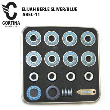 CORTINA BEARING コルチナ ベアリング ELIJAH BERLE SLIVER/BLUE ABEC-11 CTB-004 スケボー スケートボード ストリート 【クエストン】