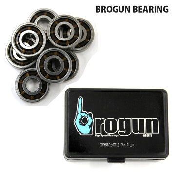 スケボー ベアリング BROGUN BEARINGS ABEC 5 スケートボード 【クエストン】