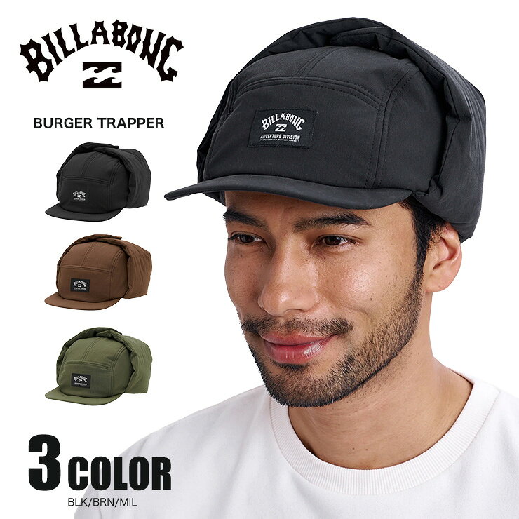 BILLABONG ビラボン メンズ ハット 帽子 トラッパー キャップ アウトドア キャンプ レジャー 釣り 防寒 耳あて 男性用 おしゃれ BG012905