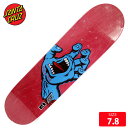 スケボー デッキ サンタクルズ SANTA CRUZ SCREAMING HAND PINK DECK 7.8 スケートボード【クエストン】