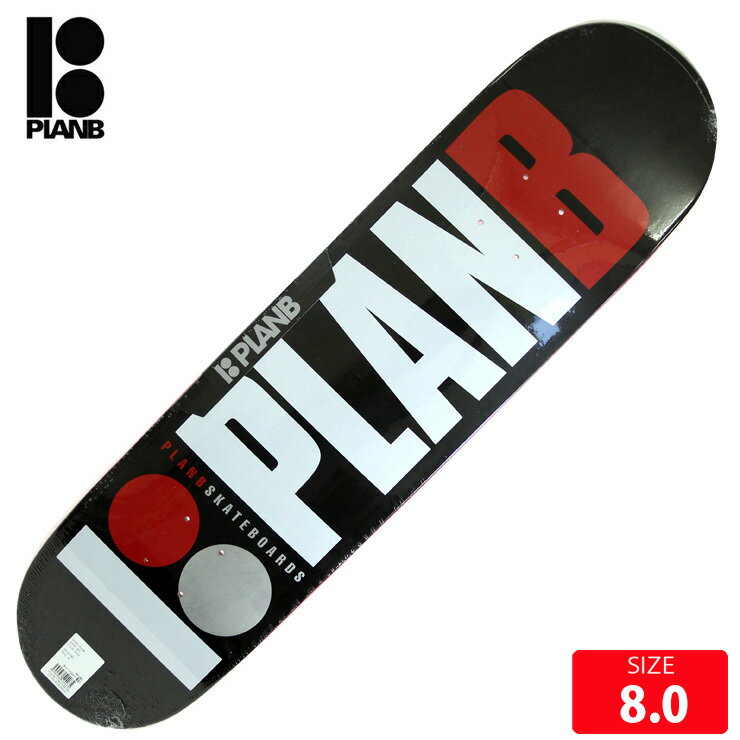 スケボー デッキ プランビー PLAN B TEAM RED DECK 8.0 スケートボード スケーター PLANB【クエストン】