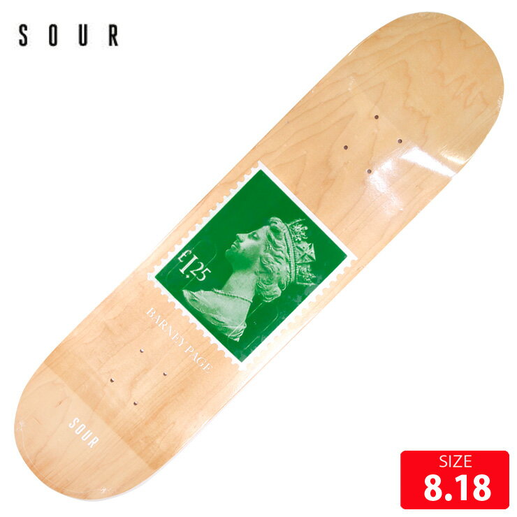 スケボー デッキ SOUR Barney Stamp Deck 8.18 サワー スケートボード スケボー skateboard