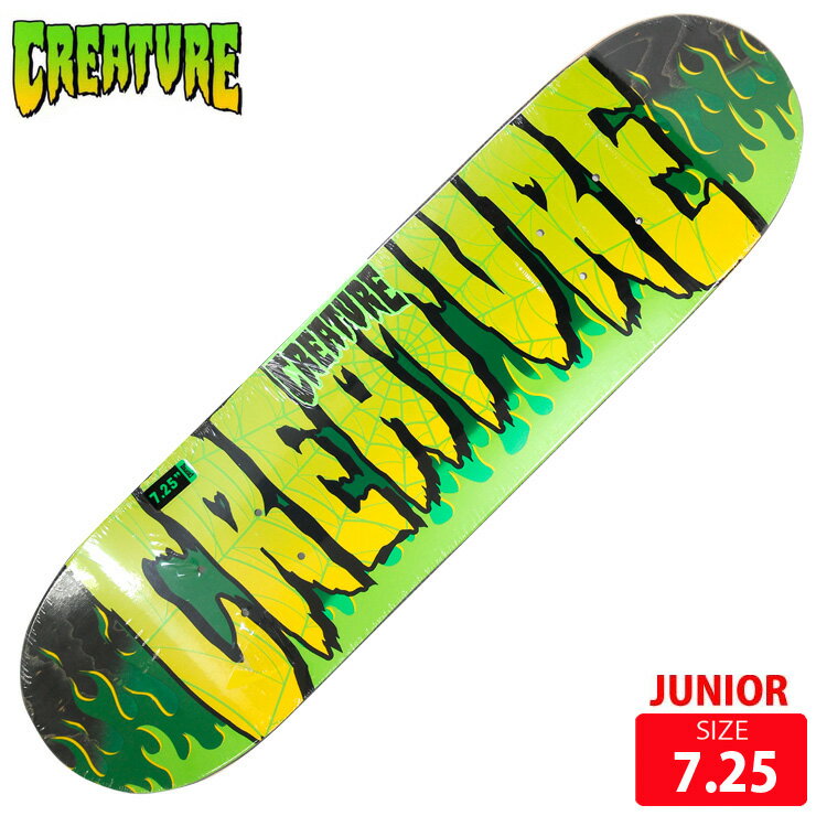 クリエーチャー ジュニア デッキ CREATURE LTD FIRE WEB DECK SIZE 7.25 スケートボード スケボー skateboard 23SM