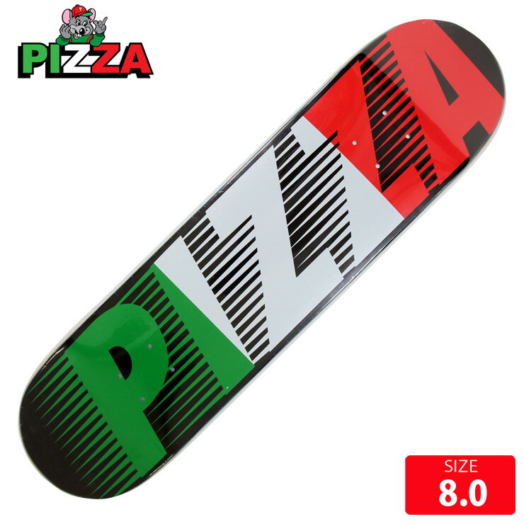 BRAND：PIZZA/ピザMODEL:SPEEDY■SPEC 8.0長さ 81cm 幅 20.5cm ノーズ 18.5cm テール 17.5cm ホイルベース 36cm選べるグリップテープ付き(PITBULL,MOBGRIP,JESSUP...