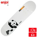 ENJOI エンジョイ デッキ WHITE PANDA LOGO DECK 7.75 8.0 skateboard スケートボード スケボー【クエストン】