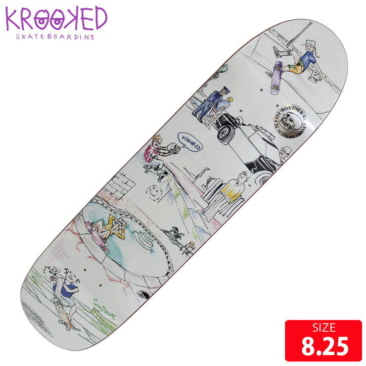 スケボー デッキ クルーキッド KROOKED SANDVAL SKULLRIDE DECK 8.25 スケートボード SKATEBOARD クルックド