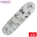 スケボー デッキ クルーキッド KROOKED SANDVAL SKULLRIDE DECK 8.25 スケートボード SKATEBOARD クルックド