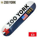 スケボーデッキ ズーヨーク ZOOYORK ZY SPORTS DECK 8.0 SKATEBOARD スケートボード