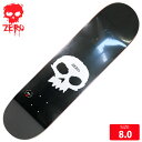 ゼロ デッキ ZERO SINGLE SKULL 02 DECK 8.0 スケボー スケートボード skateboard 24SP 1