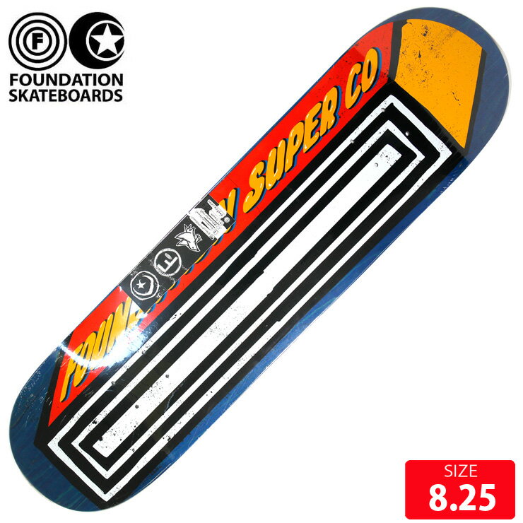 スケボーデッキ ファンデーション FOUNDATION BOX DECK SIZE 8.25 スケートボード skateboard 24SP