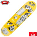 スケボー デッキ リアル REAL ISHOOD REVELING DECK SIZE 8.06 スケートボード SKATEBOARD 24SM