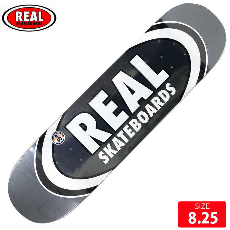 スケボー デッキ リアル REAL TEAM CLASSIC OVAL DECK SIZE 8.25 スケートボード SKATEBOARD 24SM