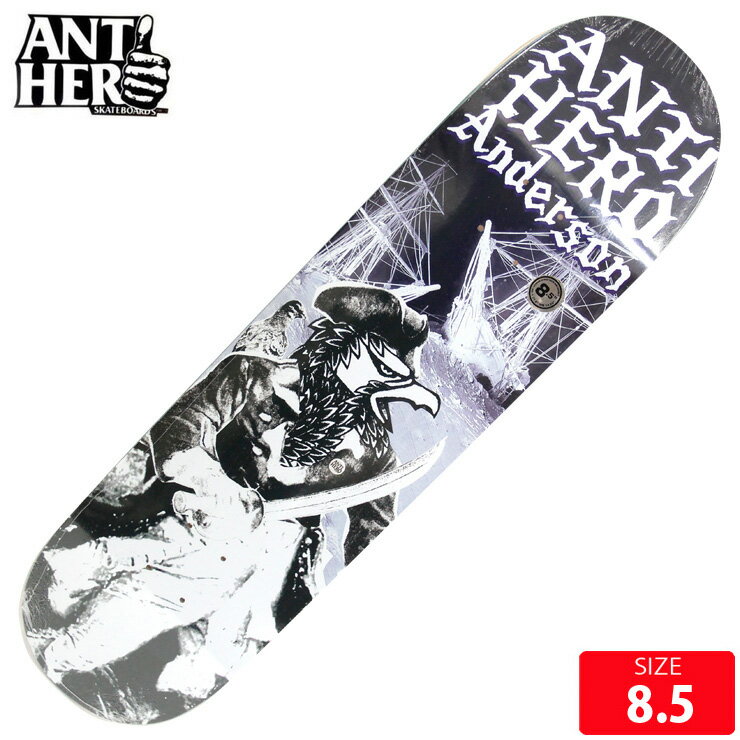 ܡ ǥå ҡ ANTIHERO B.A.WILD UNKNOWN ROUND DECK SIZE 8.5 󥿥ҡ ȥܡ 24SM