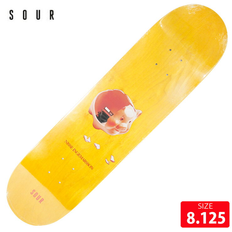 スケボー デッキ SOUR Nisse Footy Bank Deck size 8.125 サワー スケートボード スケボー skateboard 24SM