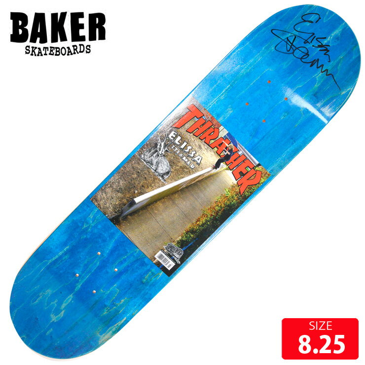 BRAND :BAKER ベイカーMODEL:ELLSA THRASHER COVER■SIZE :8.25長さ 81cm 幅 21cm ノーズ 18.8cm テール 17.6cm ホイルベース 36cm選べるグリップテープ付き2001年にアンドリュー・レイノルズによってたちあげられた、「Baker」アンドリュー・レイノルズはスケボーのスキルはもちろん、スケボーのスタイルやあり方をストイックなまでに追求しているスケーターです。メインストリームを遠ざけながら彼の理想とするスケボーを彼の率いるBakerを通じてこれからも表現してくれることでしょう。