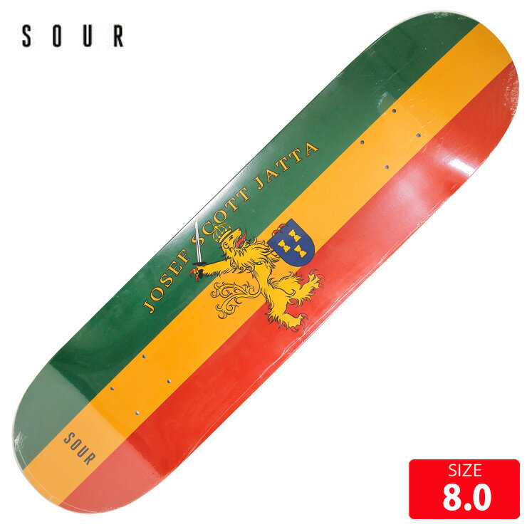 スケボー デッキ SOUR Josef-Jahta Deck size 8.0 サワー スケートボード スケボー skateboard 24FW
