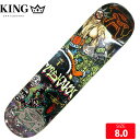 スケボー デッキ キングスケートボード KING TYSHAWN LIBERTY DECK 8.0 SKATEBOARD 25SM