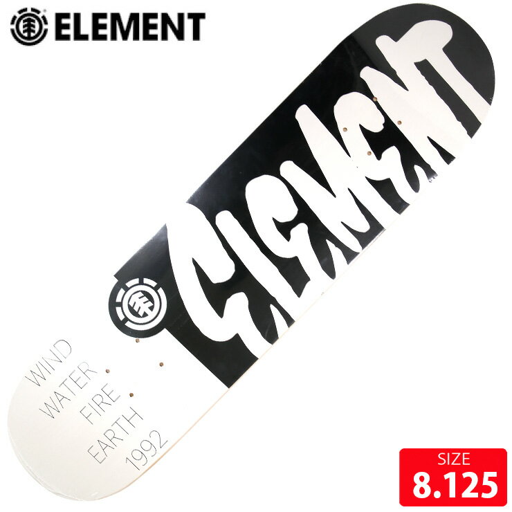 スケボー デッキ エレメント ELEMENT PUFFYS BLACK DECK 8.125 スケートボード BF027020 25FW