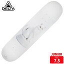 ジュニア デッキ デルタ スケートボード DELTA Grandma Cat wht DECK SIZE 7.5 SKATEBOARD 25FW スケートレンチ...