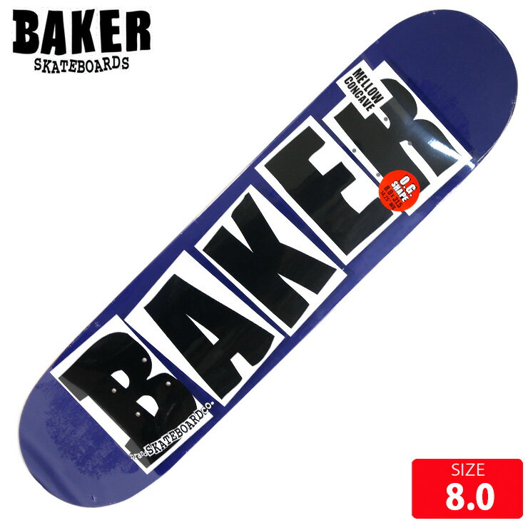 スケボー デッキ ベイカー BAKER BRAND LOGO PURPLE DECK 8.0 スケートボード SKATEBOARD 25FW