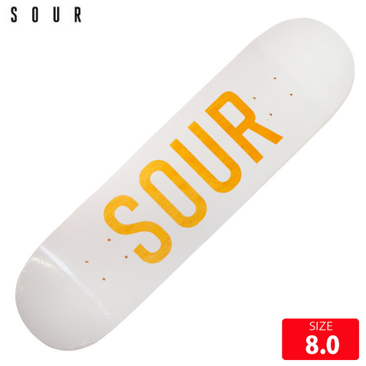 スケボー デッキ SOUR Army White Deck size 8.0 サワー スケートボード スケボー skateboard 26SS