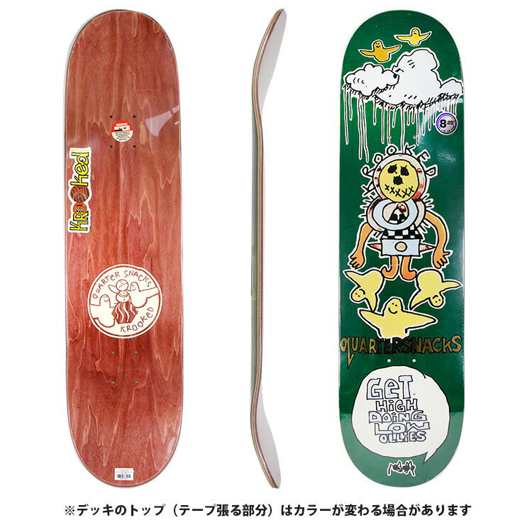 スケボー デッキ クルーキッド KROOKED GET HIGH DECK SIZE 8.25 スケートボード SKATEBOARD クルックド 26SS 2