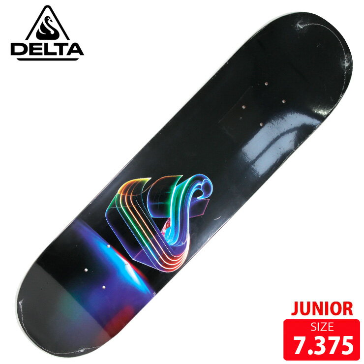 ジュニア デッキ デルタ スケートボード DELTA 100% SKATEBOARDING PARTY DECK SIZE 7.375 SKATEBOARD 26SS スケートレンチ 付