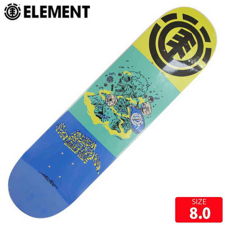 スケボー デッキ エレメント ELEMENT HILTON SKULL DECK 8.0 スケートボード BG027004 26SS