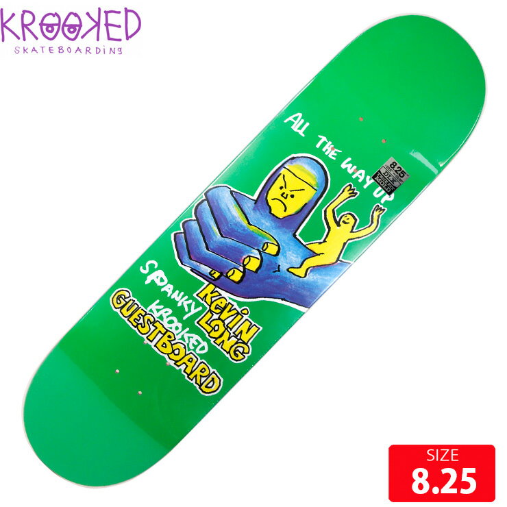 スケボー デッキ クルーキッド KROOKED KEVN LONG GUEST PRO DECK SIZE 8.25 スケートボード SKATEBOARD クルックド 26SS