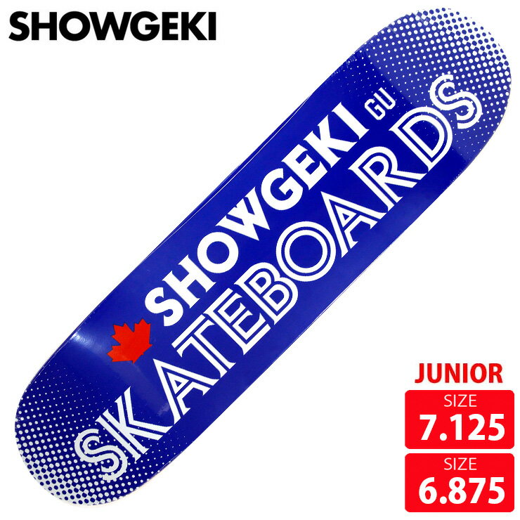 樂天商城 - スケボー デッキ ジュニア ショウゲキ SHOWGEKI BLUEJAYS DECK SIZE 6.875 -7.125 SKATEBOARD 26SS スケートボード