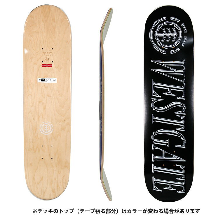 スケボー デッキ エレメント ELEMENT CHROME BANDON WESTGATE DECK 7.875 スケートボード BG027090 26SS 2
