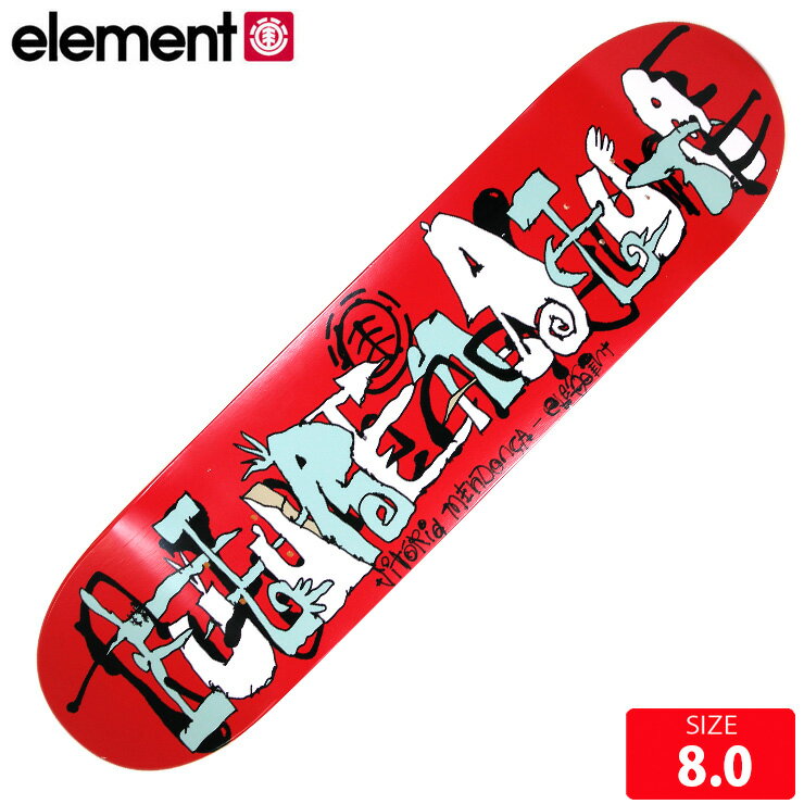 ELEMENT - スケボー デッキ エレメント ELEMENT FITURE VITORIA MENDONCA DECK 8.0 スケートボード BG027091 26SS