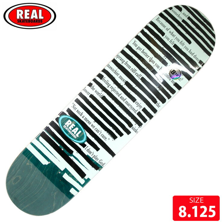 CITY - スケボー デッキ リアル REAL TTEAM NON-FICTION DECK SIZE 8.125 スケートボード SKATEBOARD 26SS