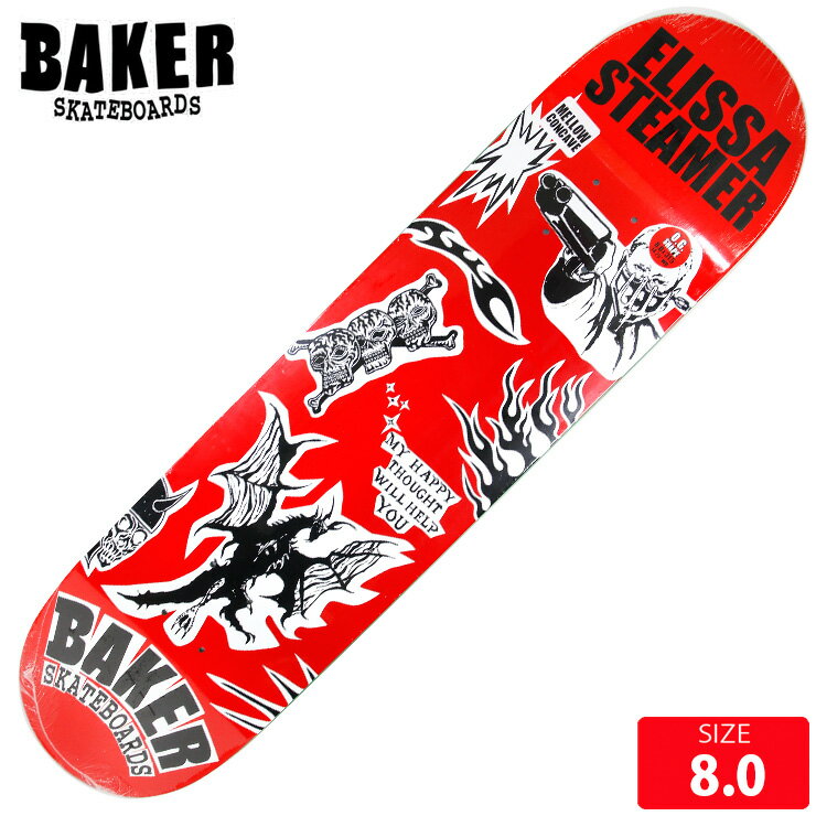 Rakuten - スケボー デッキ ベイカー BAKER ES DIVINE EVIL ELISSA DECK 8.0 スケートボード SKATEBOARD 26SS