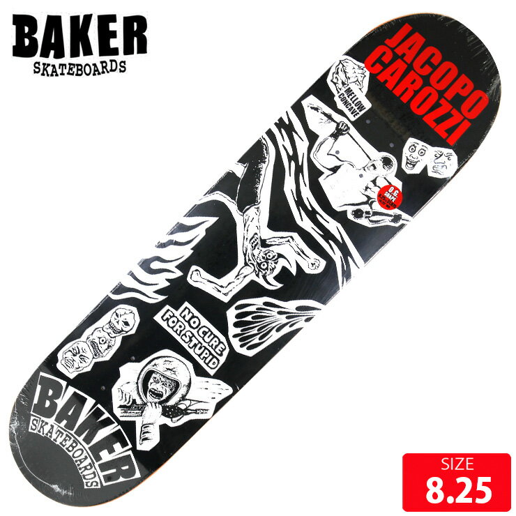 Rakuten - スケボー デッキ ベイカー BAKER ES DIVINE EVIL JACOPO DECK 8.25 スケートボード SKATEBOARD 26SS