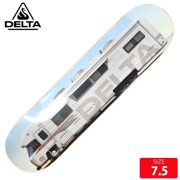BRAND :DELTA SKATEBOARD/デルタ スケートボードスペイン発祥のDELTA SKATEBOARDSは、革新的な心を結集して新しい道を探求し経験を共有する活気に満ちたコミュニティですMODEL:Mortorhome■SIZE : 7.5 長さ 77.9cm 幅 19.2cm ノーズ 17.7cm テール 16.4cm ホイルベース 35.9cm選べるグリップテープ付きTAPE: JESS UP , MOBGRIP , PITBULLからえらんで頂けます。DELTA SKATEBOARDSスペイン発祥のDELTA SKATEBOARDSは、革新的な心を結集して新しい道を探求し経験を共有する活気に満ちたコミュニティです。DELTAは、醜いアヒルの子から雄大な鳥への進化という古典的な物語へのオマージュである白鳥のロゴに象徴される変化と成長の精神を体現しています各デッキはエポキシ樹脂、7プライのカナディアン メープル、およびD-Light テクノロジー（グラスファイバーとカーボンファイバーの革新的な使用）で作られています。