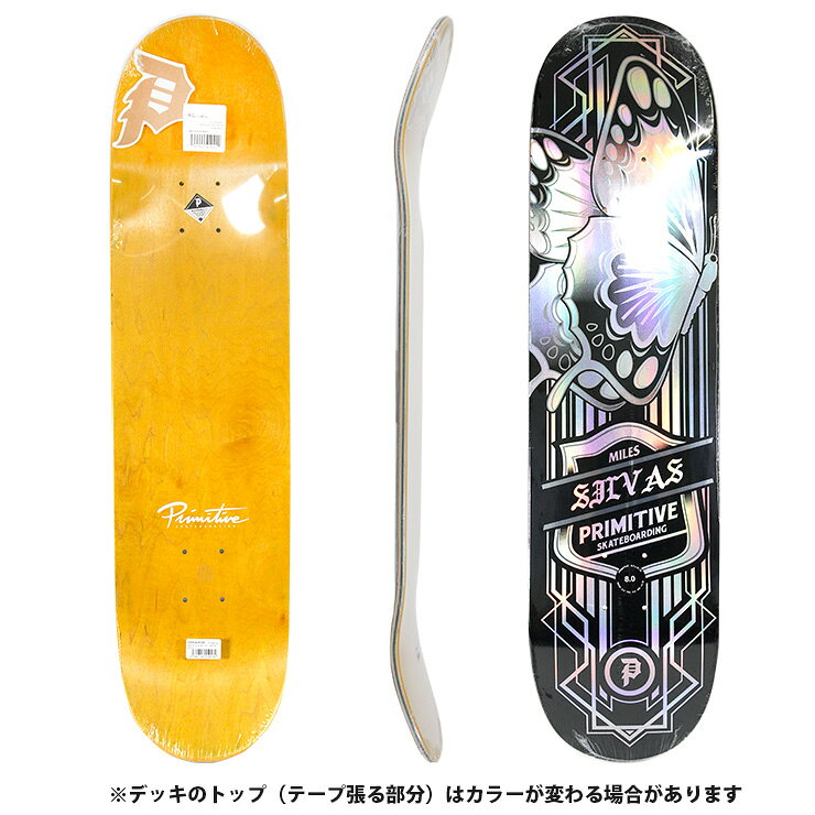 QUESTONS -クエストン-のプリミティブ スケボー デッキ PRIMITIVE SILVAS BUTTERFLY SPECTRA DECK SIZE 8.0 スケートボード skateboard 26SS｜アングル2