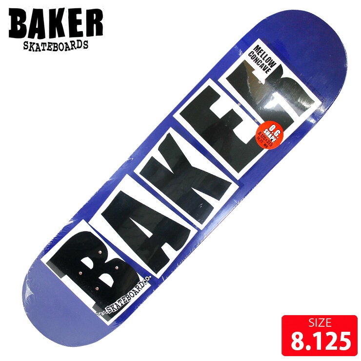 スケボー デッキ ベイカー BAKER BRAND LOGO NAVY DECK 8.125 スケートボード SKATEBOARD 26SM