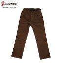 【ポイント10倍中】Gramicci グラミチ ナロー パンツ NN-PANTS JUST CUT ジャストカット BROWN