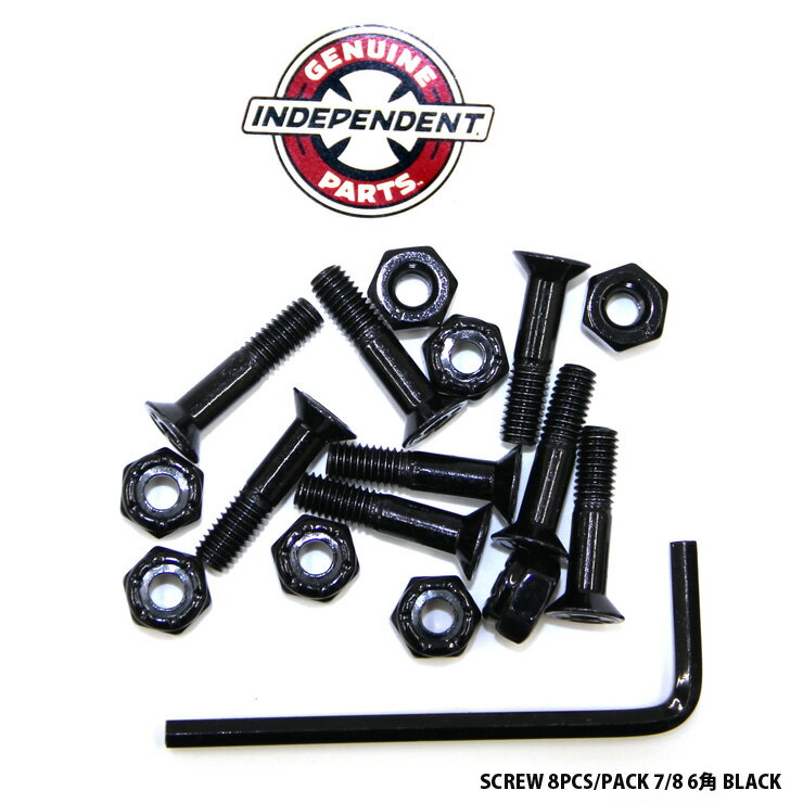 ܡ ȥܡ ӥ INDEPENDENT SCREW 8PCS/PACK 7/8 6 BLACK 塼ڥȥ