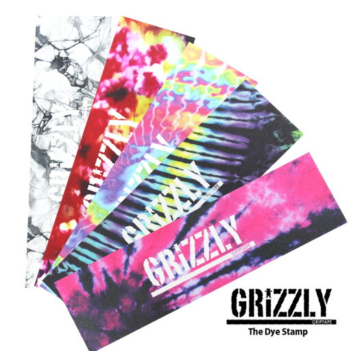 スケボー デッキテープ グリズリー GRIZZLY The Dye Stamp Griptape グリップテープ スケートボード スケボー デッキテープ グリズリー GRIZZLY The Dye Stamp Griptape グリップテープ スケートボード