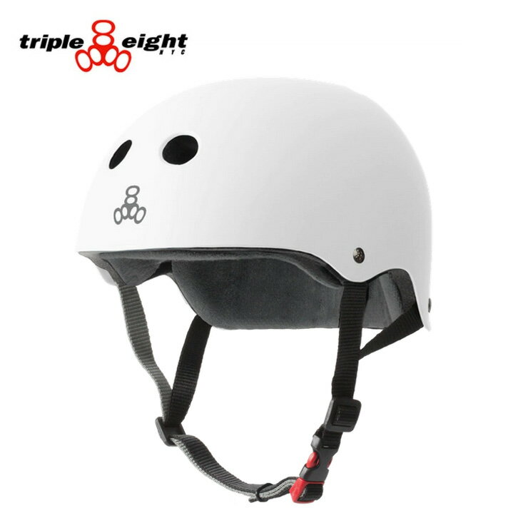 TRIPLE EIGHT トリプル エイト ヘルメット THE CERTIFIED SWEATSAVER HELMET WHT スケボー スケートボード インライン用【クエストン】